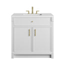James Martin Bellshire 36" Single Bathroom Vanity, Bright White