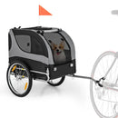 Dog Bike Trailer Foldable Pet Cart with 3 Entrances for Travel by LJGDeals