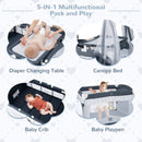 Convertible Bassinet with Removable Changing Table and Detachable Mesh Net by LJGDeals