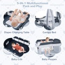 Convertible Bassinet with Removable Changing Table and Detachable Mesh Net