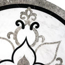 Grace Multi Finish Round Marble Medallions 36x36
