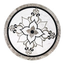 Grace Multi Finish Round Marble Medallions 48x48