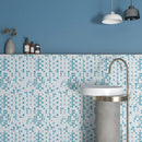 Grad Glossy Ciel Colore Look Ceramic Mosaics 11 1/2x11 1/2