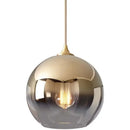 Gradient glass ball chandelier set for dining room by Decorbites