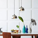 Gradient glass ball chandelier set for dining room by Decorbites