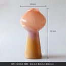 GobekUsa Gradient Glass Vase Gourd Hydroponic Flower Arrangement Terrarium Bouquet Holder