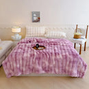 GobekUsa Gradient Grey Cashmere Fleece Winter Blanket