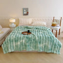 GobekUsa Gradient Grey Cashmere Fleece Winter Blanket