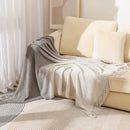 GobekUsa Gradient Pineapple Grid Knit Blanket - All-Season Comfort for Adults & Kids