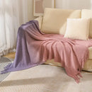 GobekUsa Gradient Pineapple Grid Knit Blanket - All-Season Comfort for Adults & Kids