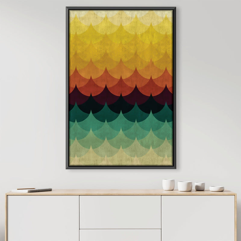 Gradient Waves 1 Canvas