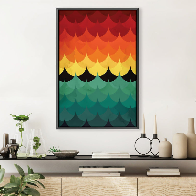 Gradient Waves 4 Canvas