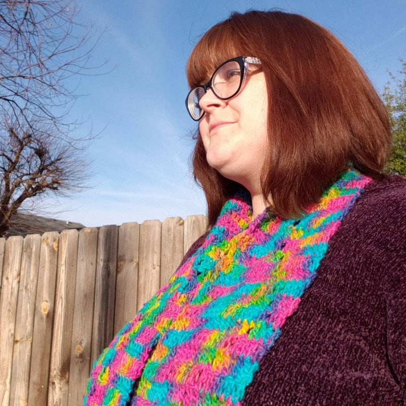 Graduating Diamonds Crochet Scarf Pattern