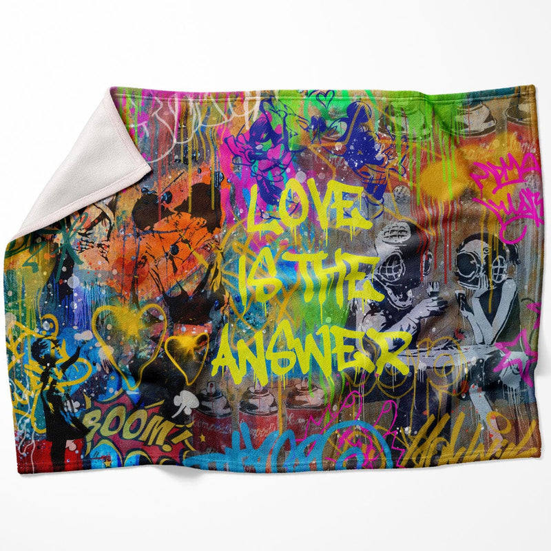 Graffiti Answer Blanket