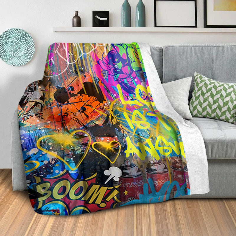 Graffiti Answer Blanket