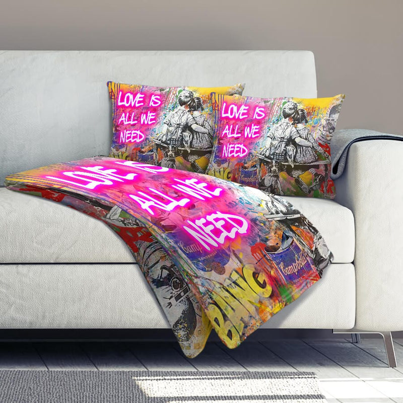 Graffiti Banksy Love Is All We Need Dream Home Bundle