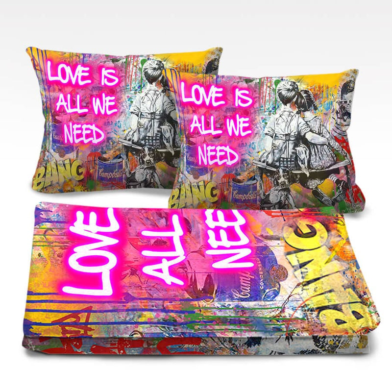 Graffiti Banksy Love Is All We Need Dream Home Bundle