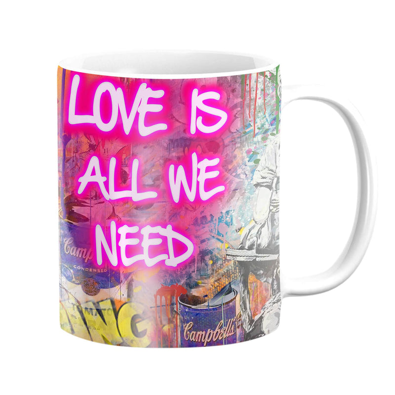 Graffiti Banksy Love Is All We Need Mug