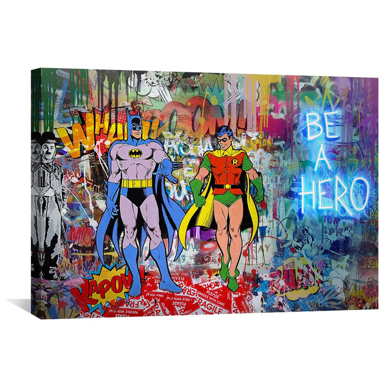 Graffiti Batman and Robin Canvas