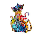 GobekUsa Cat Couple Sculpture: Pop Art Statues for Pet Lovers and Bookcase Decor