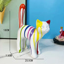 GobekUsa Graffiti Cat Sculpture Desk Storage Statue Abstract Art Ornament Display