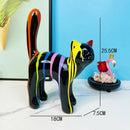 GobekUsa Graffiti Cat Sculpture Desk Storage Statue Abstract Art Ornament Display