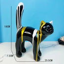 GobekUsa Graffiti Cat Sculpture Desk Storage Statue Abstract Art Ornament Display