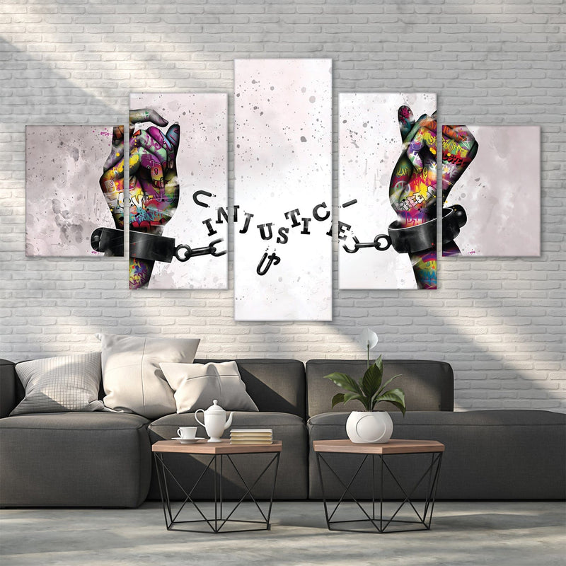 Graffiti Chains Canvas - 5 Panel