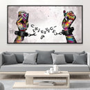 Graffiti Chains Canvas
