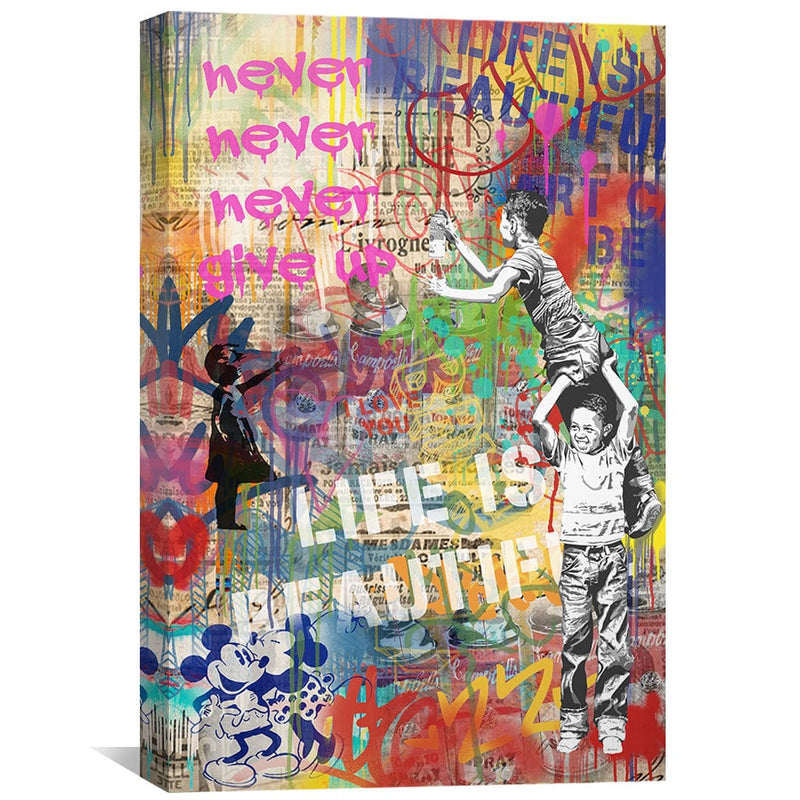 Graffiti Collage Canvas