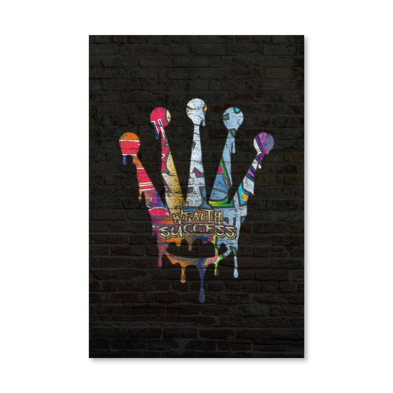 Graffiti Crown Canvas