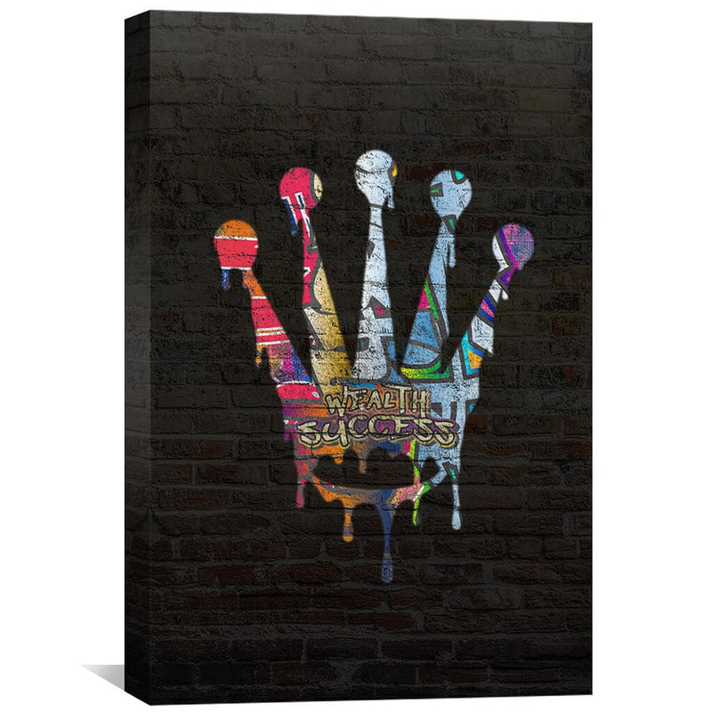 Graffiti Crown Canvas