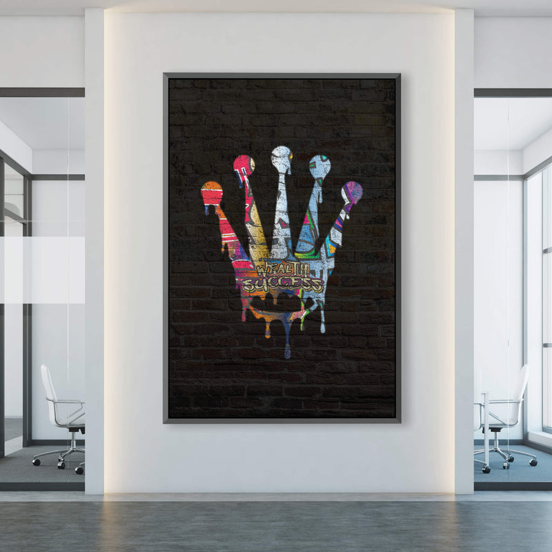 Graffiti Crown Canvas