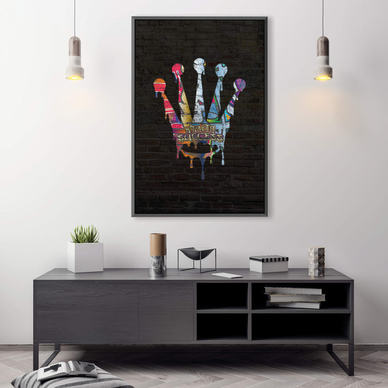 Graffiti Crown Canvas