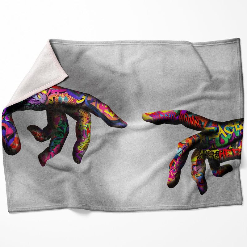 Graffiti Hand of God Blanket