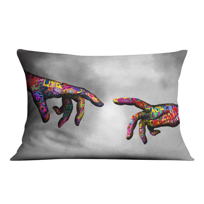 Graffiti Hand of God Cushion