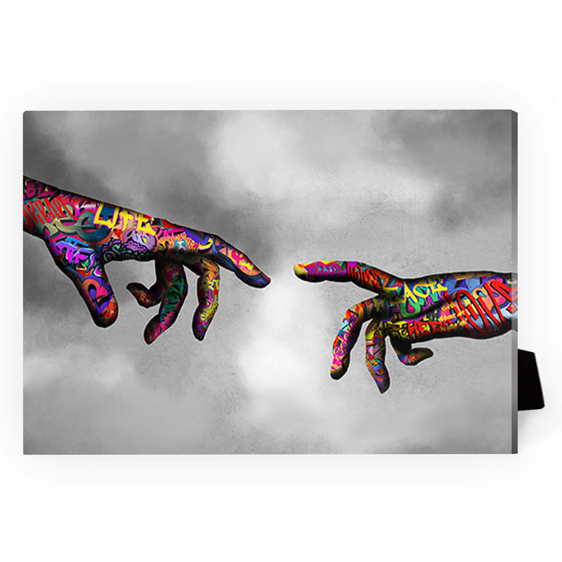 Graffiti Hand of God Desktop Canvas