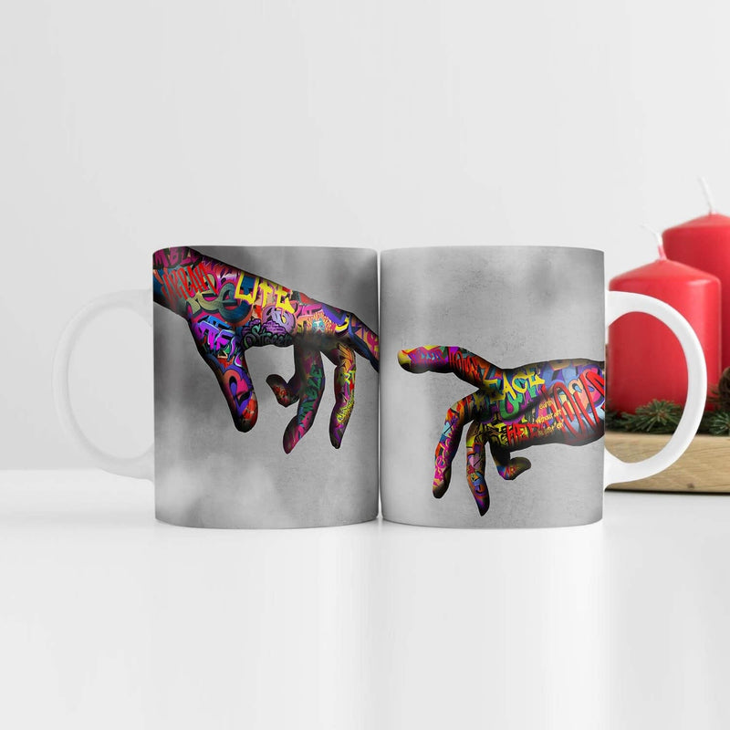 Graffiti Hand of God Mug