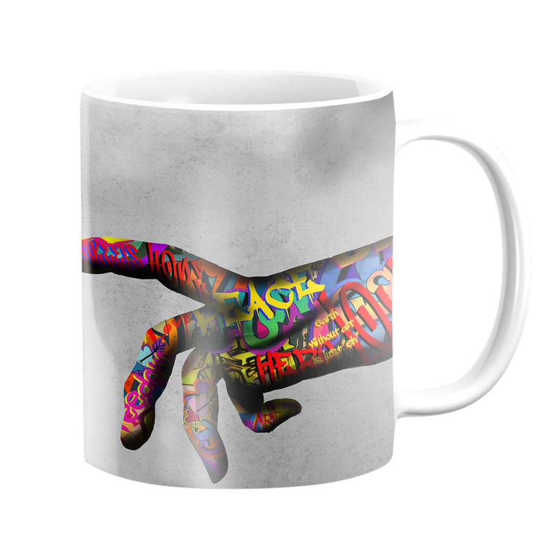 Graffiti Hand of God Mug