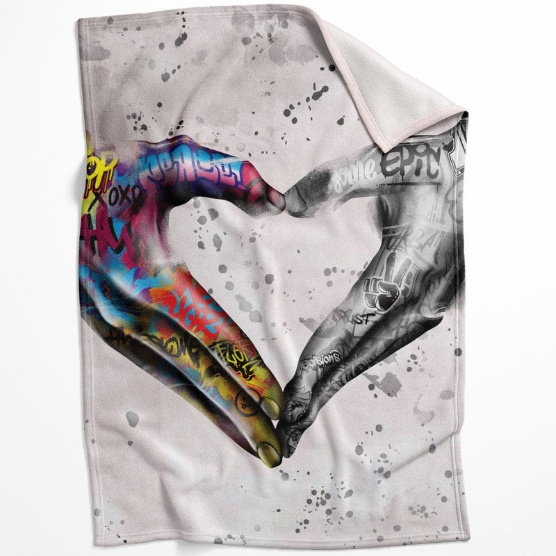 Graffiti Heart Blanket