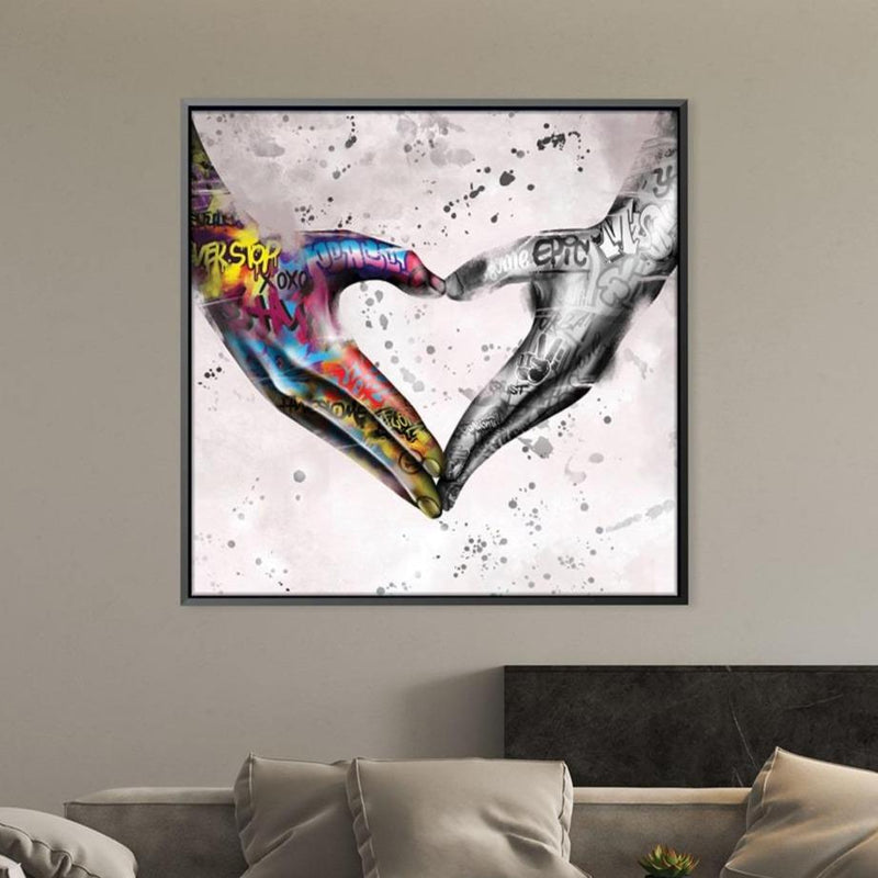 Graffiti Heart Canvas