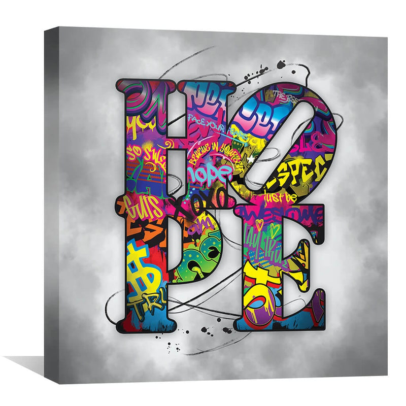 Graffiti Hope Canvas