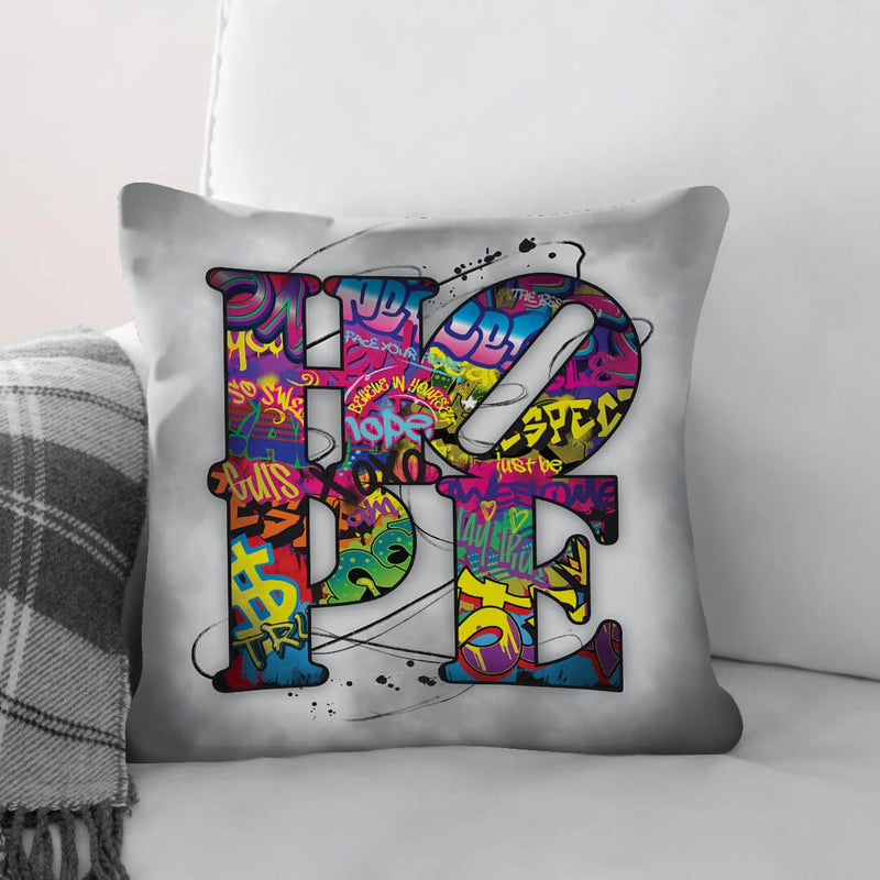 Graffiti Hope Cushion