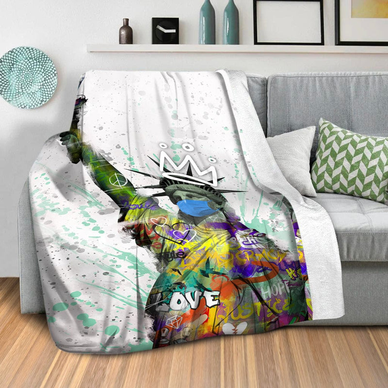 Graffiti Liberty Blanket