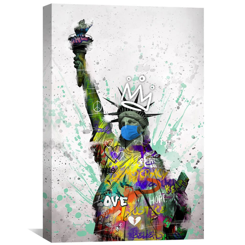 Graffiti Liberty Canvas