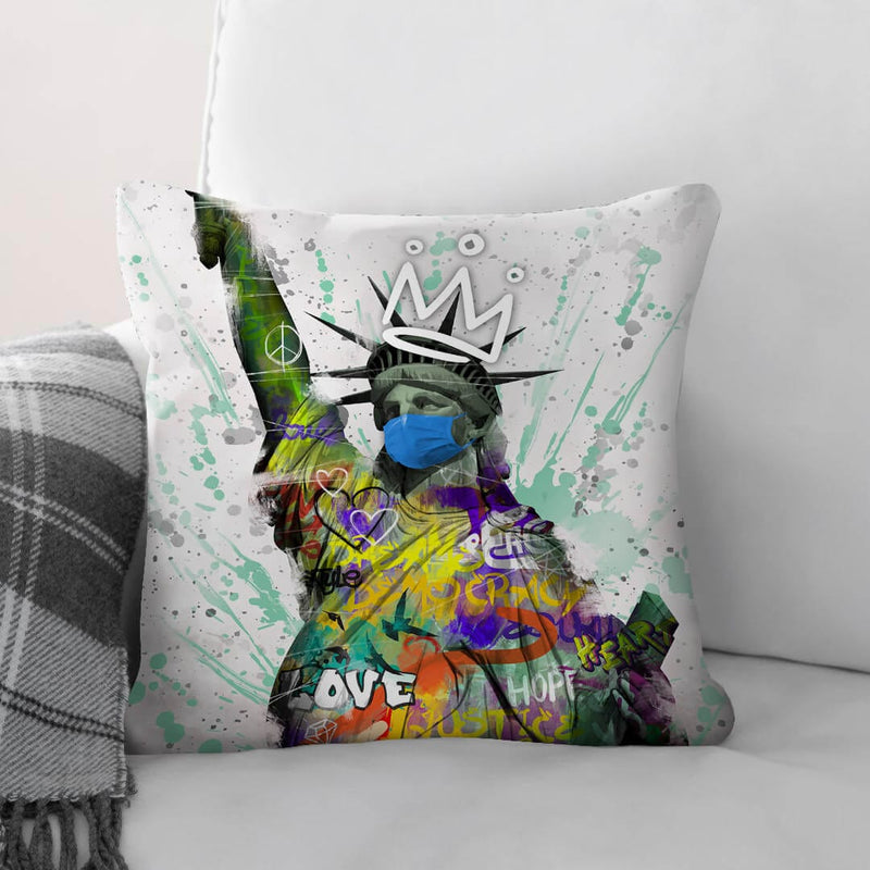 Graffiti Liberty Cushion