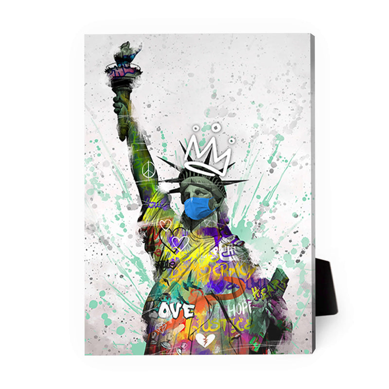 Graffiti Liberty Desktop Canvas