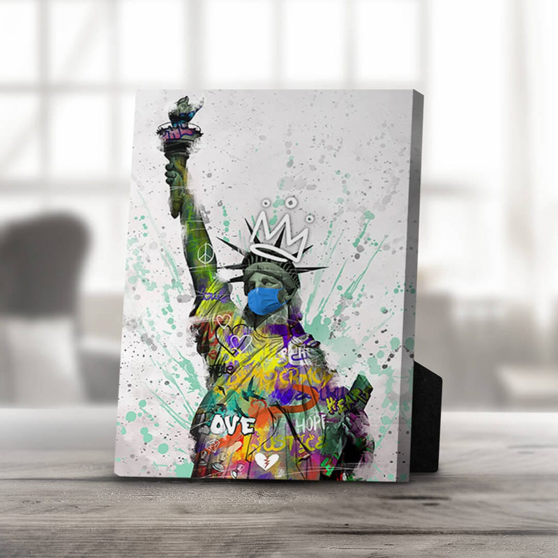 Graffiti Liberty Desktop Canvas