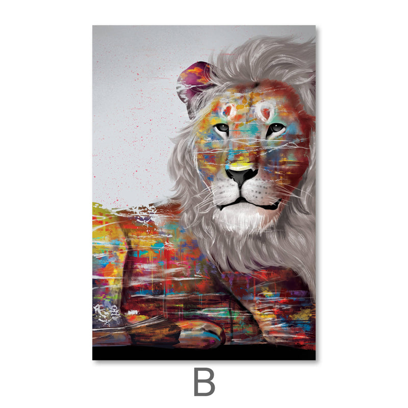 Graffiti Lion Canvas