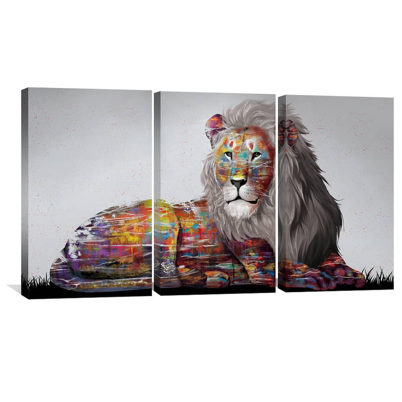 Graffiti Lion Canvas